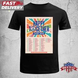 happy together tour 2024 unisex t-shirts