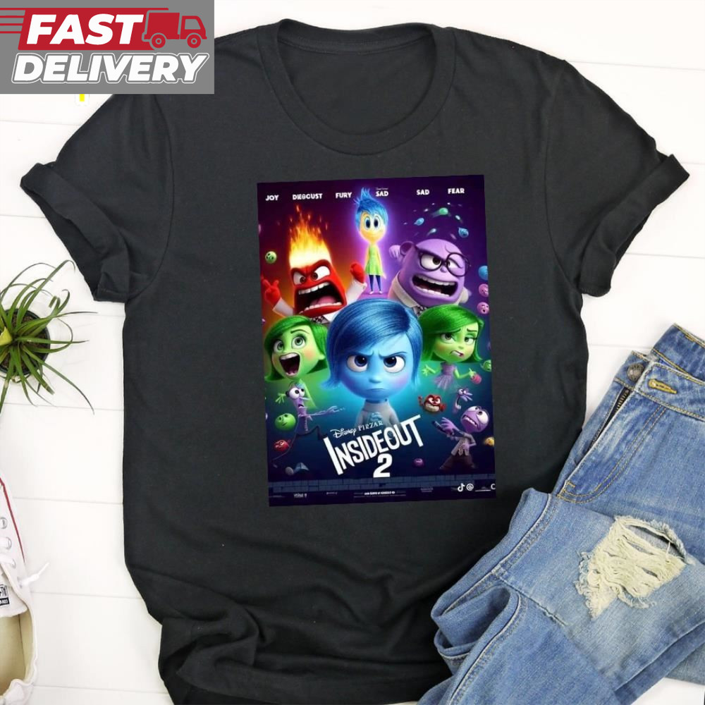 Inside Out 2 Disney Reveals New Poster 2024 Unisex T-shirt.jpg