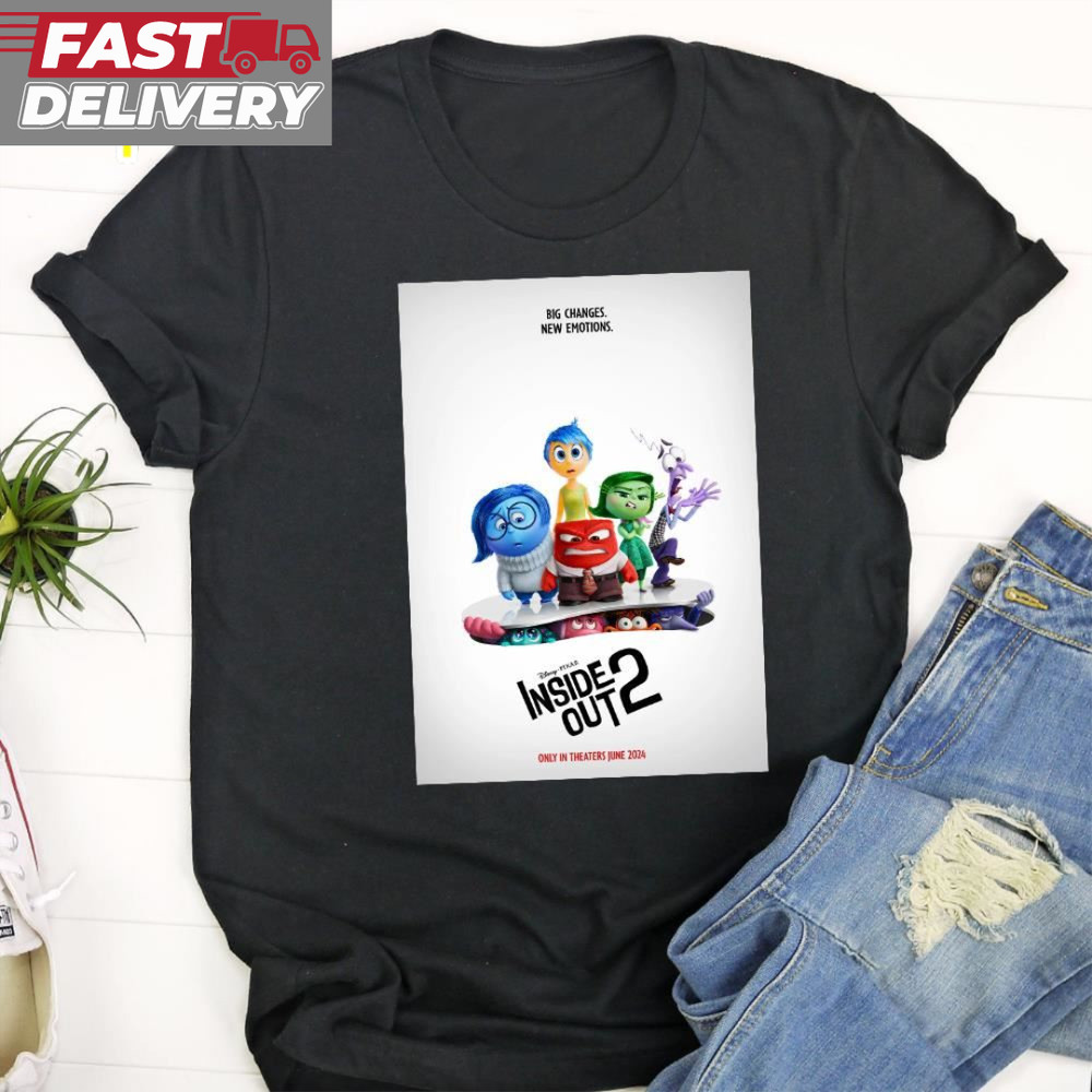 Inside Out 2 June 2024 Disney Reveals New Poster Unisex T-shirt.jpg