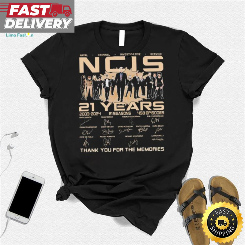 Naval Criminal Investigative Service Ncis 21 Years 2003 2024 Thank You For The Memories Signatures Shirt.jpg