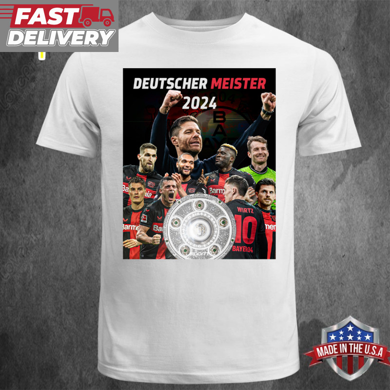Original Bundesliga Deutscher Meister Bayer 04 Leverkusen T-shirt.png