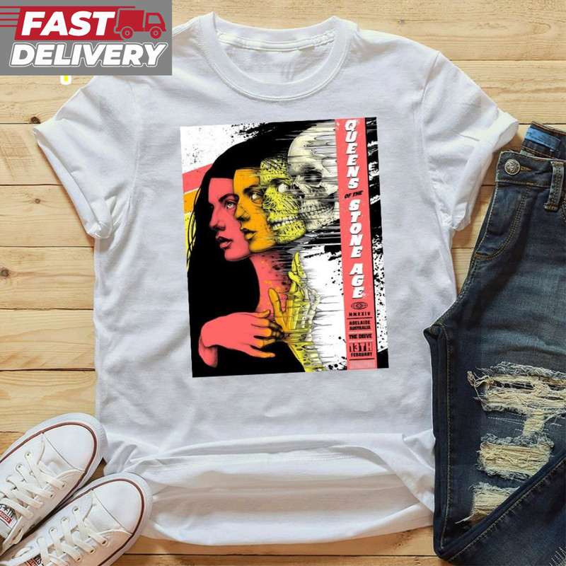 Queens Of The Stone Age Brisbane Australia February 25th 2024 Unisex T-Shirt.jpg