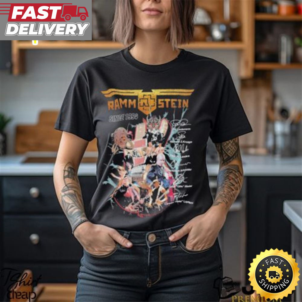Rammstein Guitar Since 1994 Signature Shirt.jpg