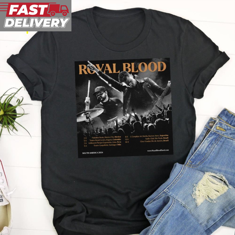 Royal Blood South America 2024 Fan Gifts Music T-Shirt.jpg