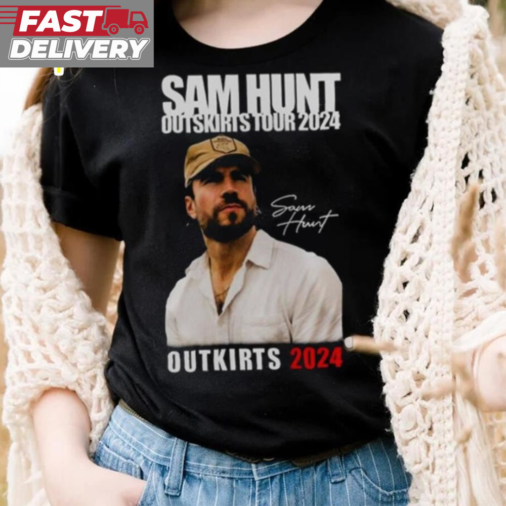 Sam Hunt Outskirts Tour 2024 With Brett Young & Lily Rose T Shirt.jpg