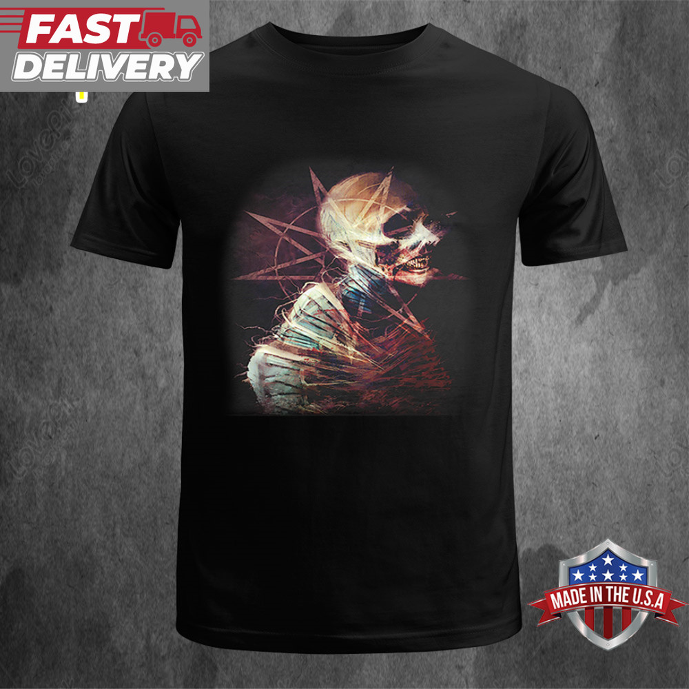 Skull 9 Point Star Slipknot Tour 2024 Unisex T-shirt.jpg