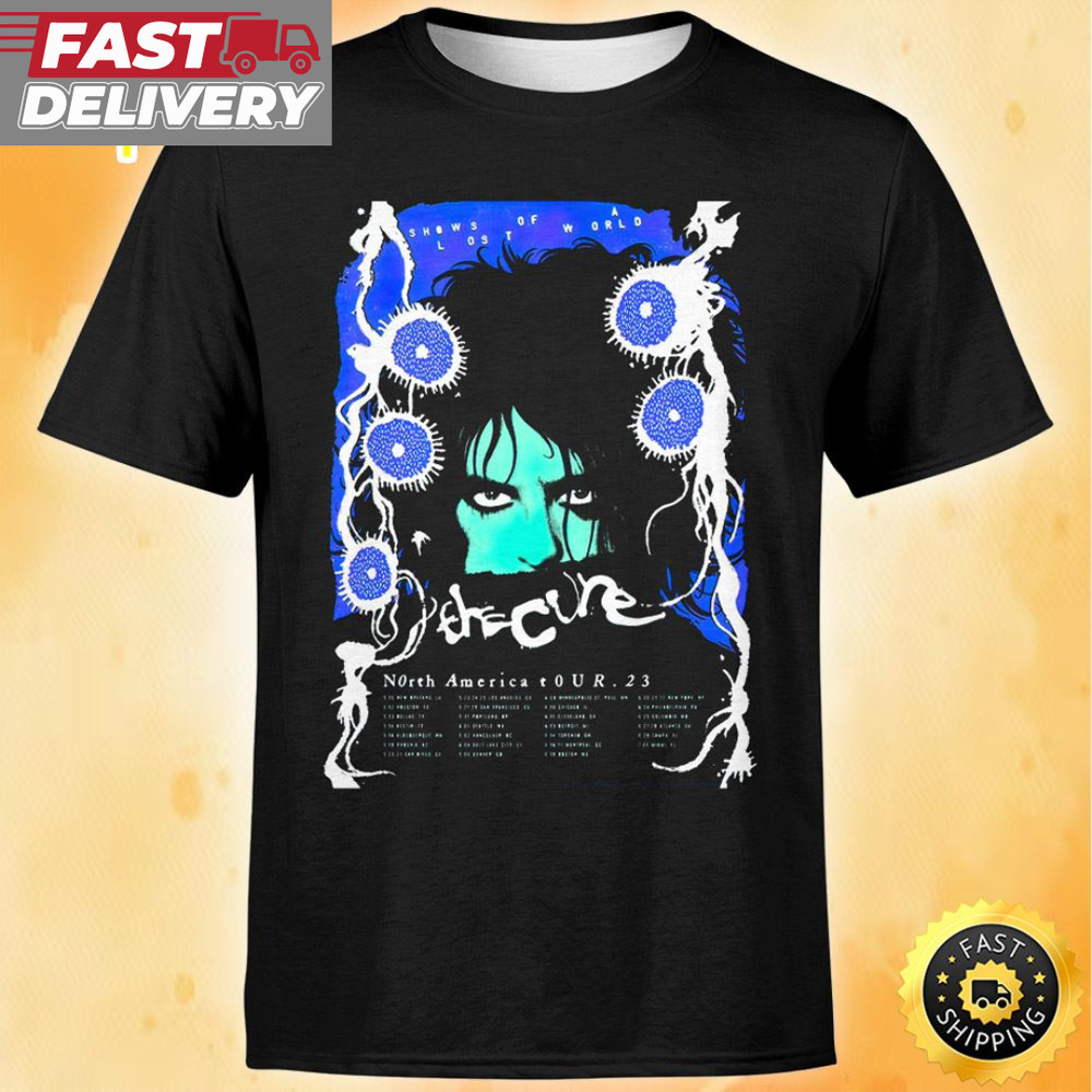 The Cure Shows Of A Lost World Tour 2023 Sapphire - White Colorway Unisex T-shirt.jpg