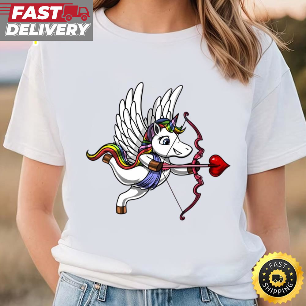 Unicorn Valentines Day Cupid T-Shirt.jpg