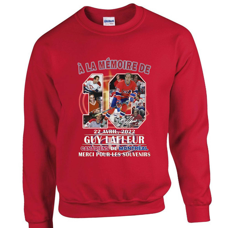 A La Memoire De 22 Avril 2022 Guy Lafleur Canadiens De Montreal Merci Pour Les Souvenirs T-shirt.jpg