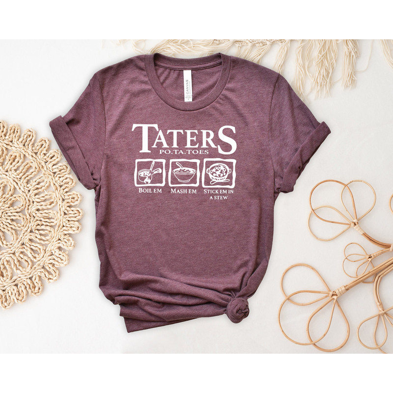 Taters T-Shirt, LOTR Fans Shirts, Funny Hobbit Tees, Reading Tshirt, Reading Lover Gifts, Book Lover Tops, Patotoes T Shirt, Unisex Graphic.jpg