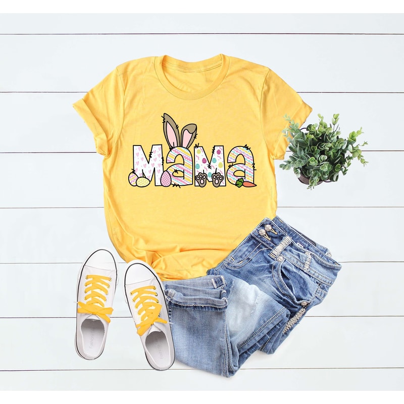 Mama Bunny T-Shirt, Mama Bunny Shirt, Mama Bunny Baby Bunny, Pregnancy Shirt, Easter Expecting Mom Top, Easter Mom Shirt, Mama Bunny T-Shirt.jpg
