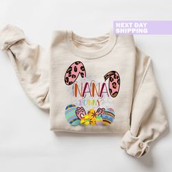 nana easter sweatshirt, easter nana sweater