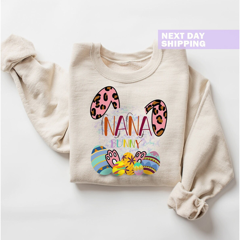 Nana Easter Sweatshirt, Easter Nana Sweater, Easter Nana Sweatshirt, Easter Nana Shirt, Gift for Nana, Promoted to Nana, Grandma Sweatshirt.jpg