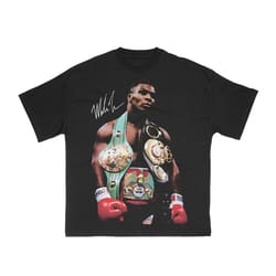 mike tyson t-shirt | boxing graphic tee | y2k shirt | vintage streetwear | autographed t-shirt