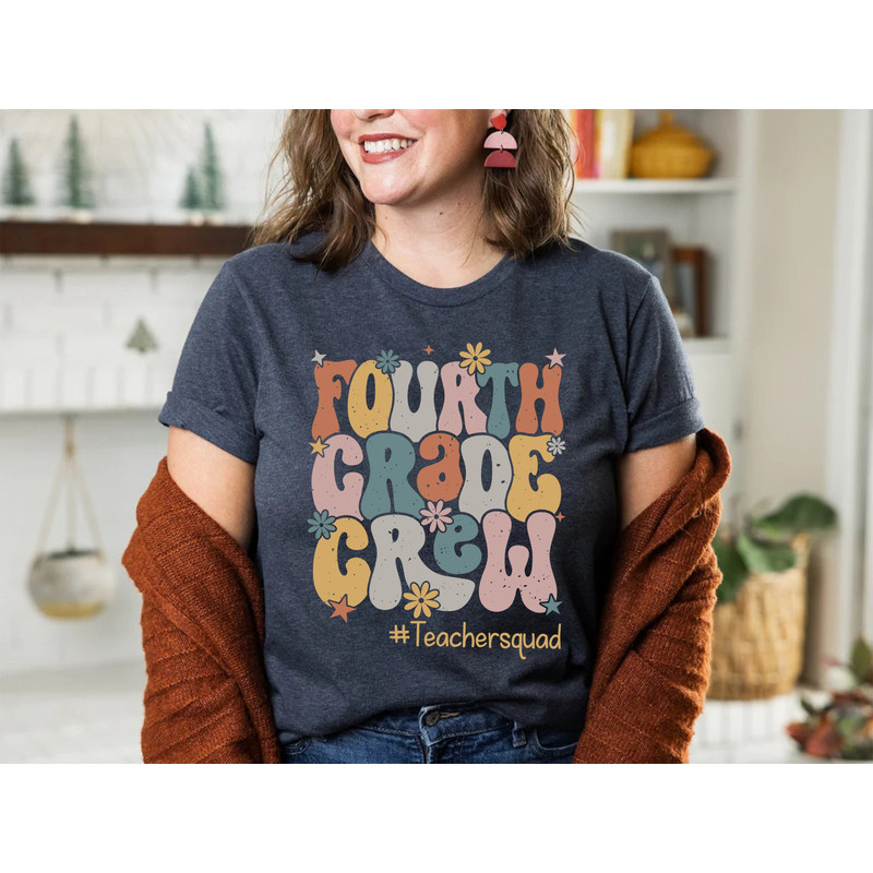 Personalized Fourth Grade Teacher Shirt, Fourth Grade Crew Tee, Team Fourth Grade Shirt, 4Th Grade Shirt, 4Th Grade Crew Shirt, Teacher Gift.jpg