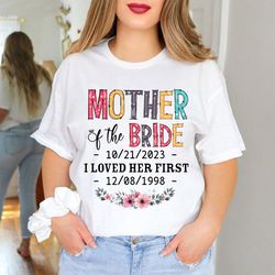 personalized mother of the bride t-shirt,mother of bride tee