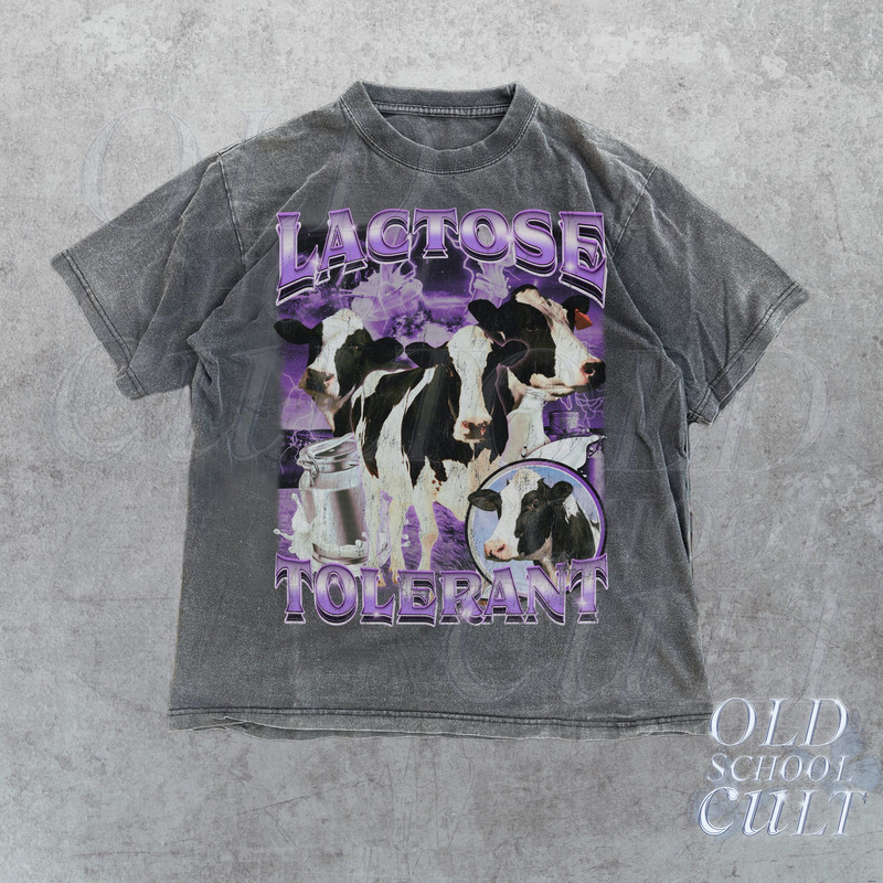 Lactose Tolerant Vintage Bootleg T-Shirt, Retro Milk 90s Funny Graphic Shirt, Funny Shirts For Friends, Y2k Unisex Baggy Shirt, Meme Shirts.jpg