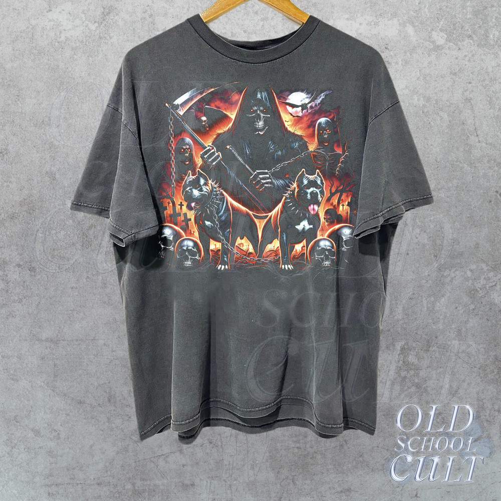 Reaper Dogs Vintage Graphic T-Shirt, Nostalgia Rock Tee, 90s Gothic Shirt, Vintage Oversized Distressed Biker Shirt, Skeleton Tee,Horror Tee.jpg