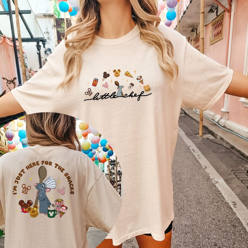 Little Chef Remy Shirt, Disney Ratatouille Chef Shirts, Just Here For The Snacks Tee, Ratatouille Tshirts, Remy Gusteau's Tshirt, Disney Tee1.jpg