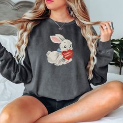honey comfort colors sweatshirt, honey bunny shirt, bunny mom sweatshirt, rabbit lover gift bunny mom gift cute easter