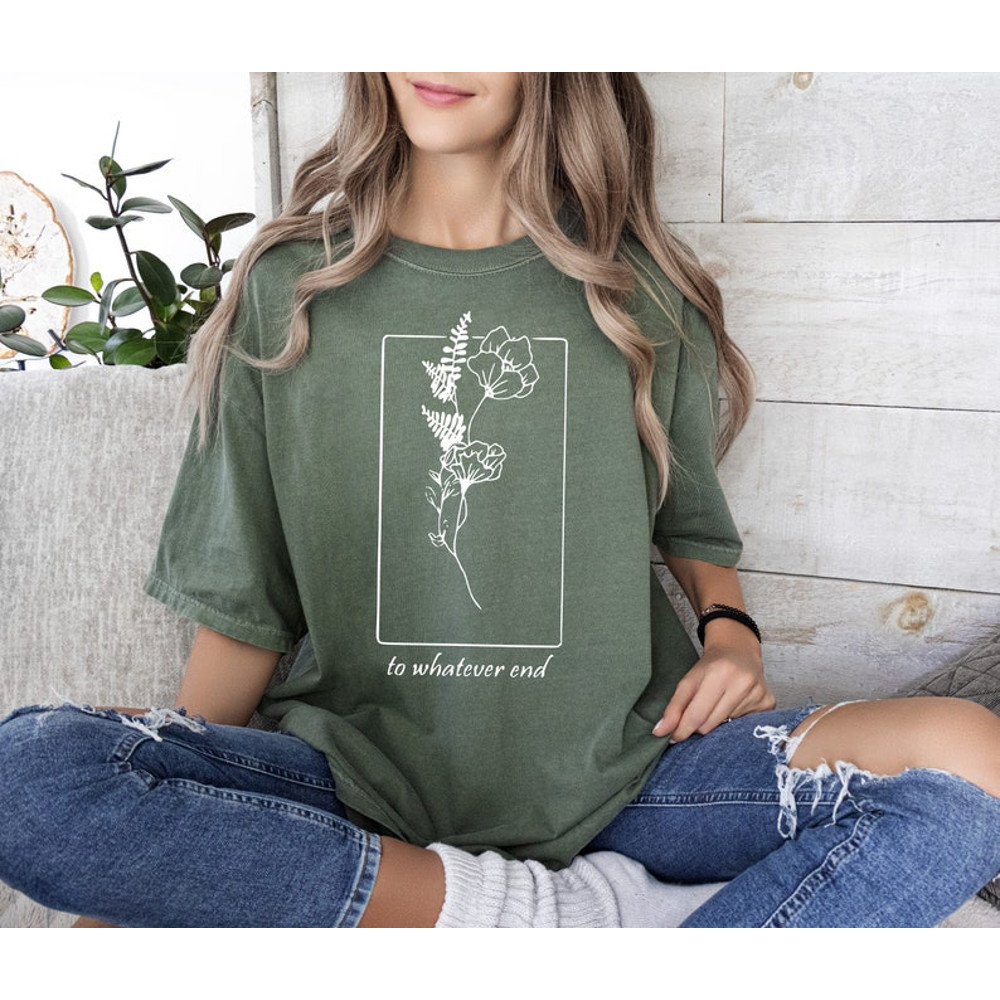 Throne Of Glass Comfort Colors Shirt, Flower Aelin Quote Shirt, The Thirteen Shirt, Sarah J Maas Sweathirt, Fireheart, court of thorns rose1.jpg
