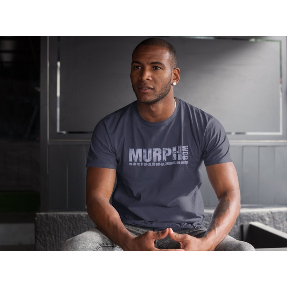 Murph hero wod T-shirt Memorial Day crossfit workout fitness wear active wear tee Crossfit Gift, Military Tee everyday clothes1.jpg