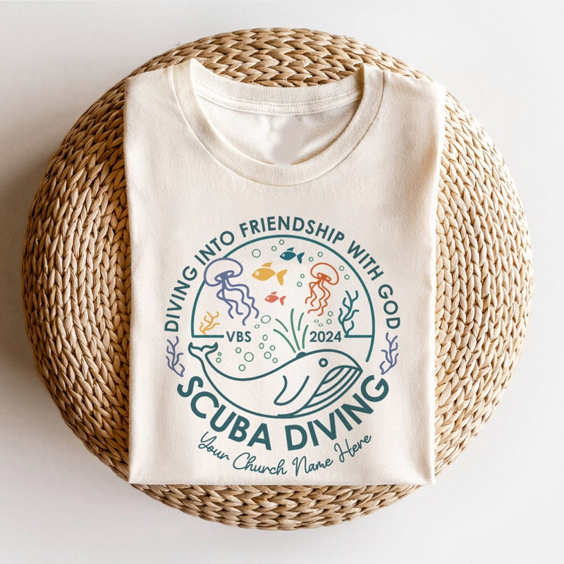 Scuba Diving VBS 2024 Custom Shirt, Christian Shirt, kids pastor Shirt, Bible Verse Shirt, Faith Shirt, Gift for Christiankids pastor1.jpg