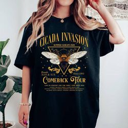cicadas invasion comeback tour shirt, cicadas invasion summer scream 2024 tee,cicadas emergence summer, biology teacher