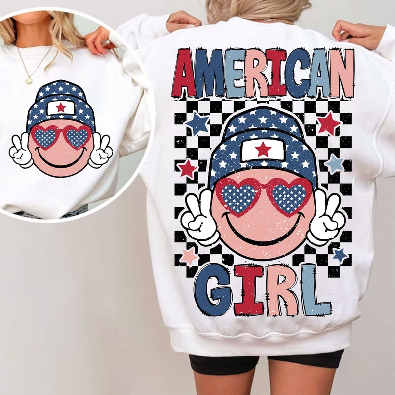 American Girl PNG, 4th of July Png, Girl 4th of July Png, Fourth Of July Png, America png, Independence Day, America Sublimation Designs.jpg
