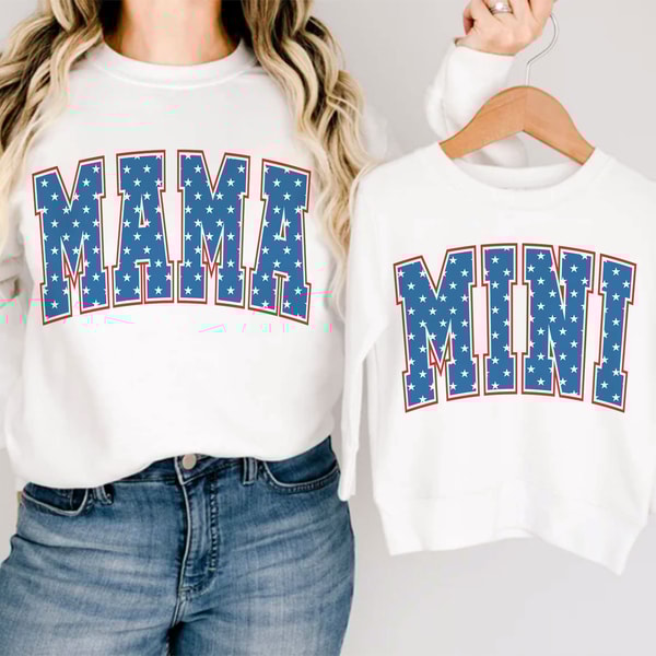 American Mama and Mini PNG, Mama Png, 4th of July Png, Fourth Of July Png, USA Png, America Png, Independence Day, Sublimation Designs 1.jpg