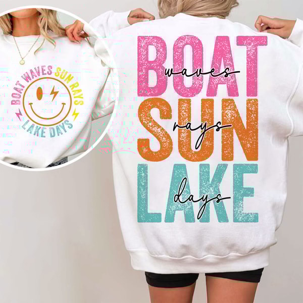 Boat Waves Sun Rays Lake Days PNG, Summer Png, Retro Summer Png, Hello Summer Png, Beach Png, Retro Summer Sublimation Designs Download 1.jpg