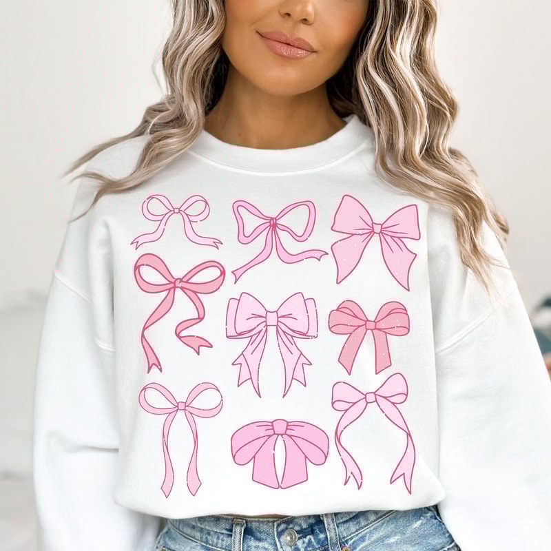 Coquette Pink Bows SVG PNG, Trendy Cherry Png, Pink Bow Coquette, Aesthetic Png, Girlie Png, Coquette shirt design, Sublimation Designs.jpg