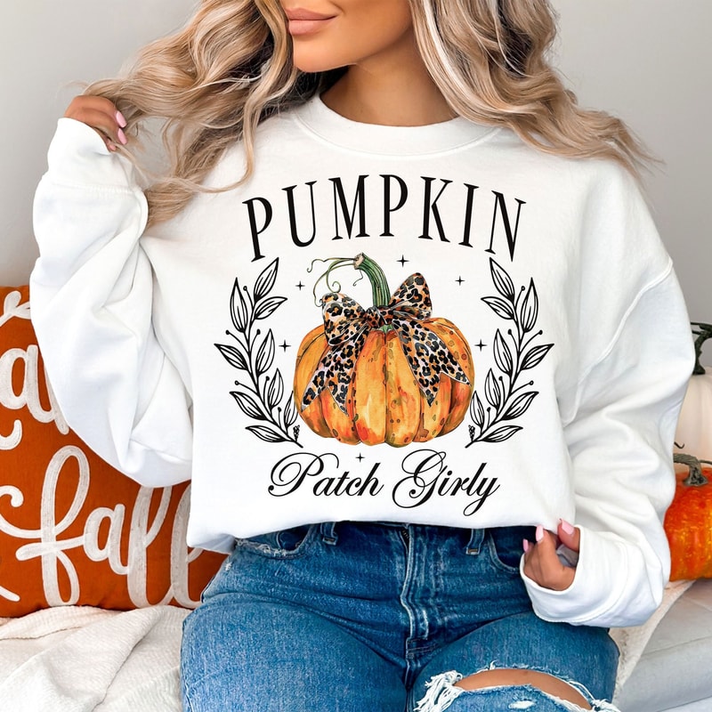 Coquette Pumpkin Patch Girly Png, Pumpkin Png, Fall Png, Halloween Png, Retro Halloween Png, Fall Shirt Png, Halloween Shirt, Sublimation.jpg