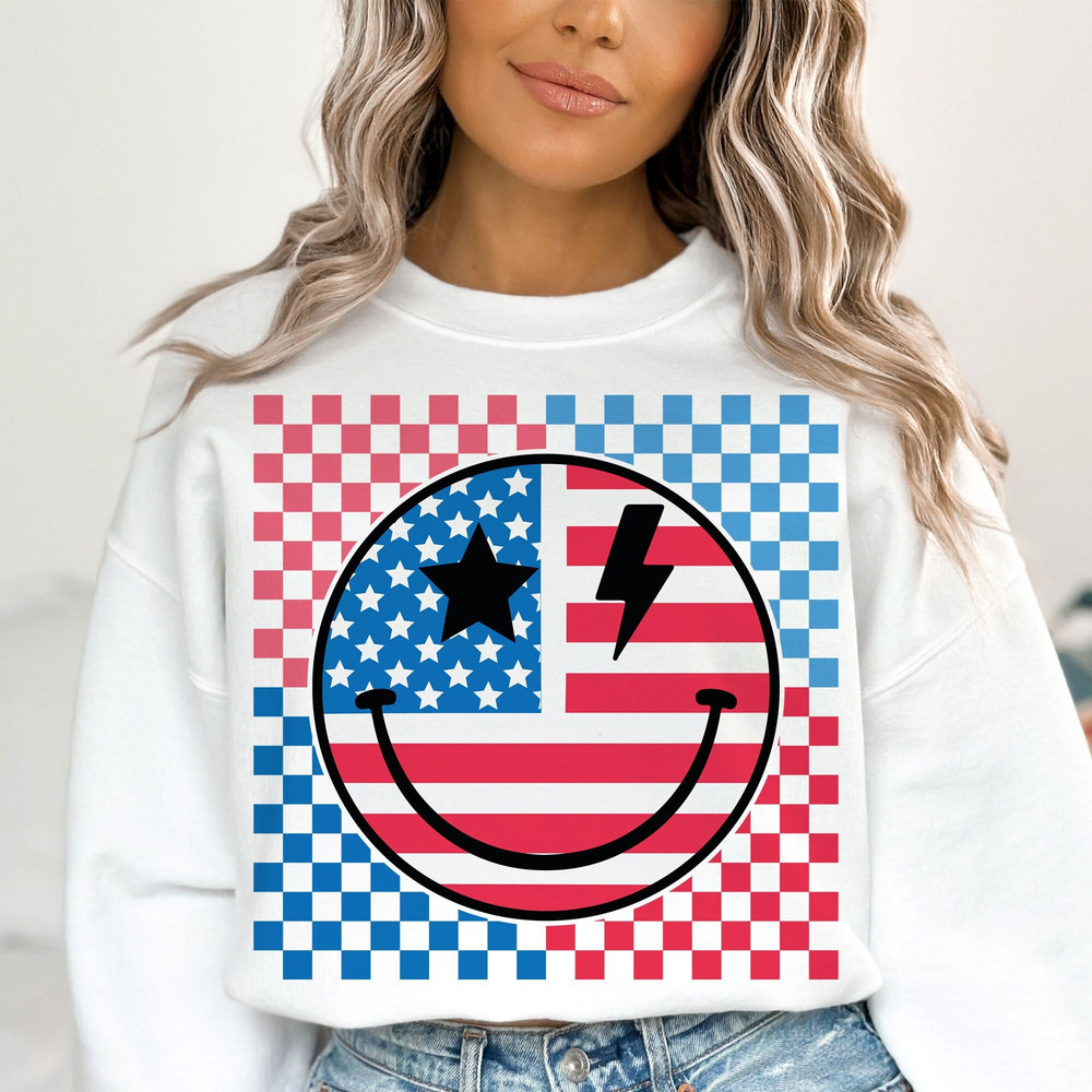 Retro America smiley face svg, 4th of july svg, american flag svg, USA svg, America svg, trendy svg, groovy svg, retro svg, patriotic svg.jpg