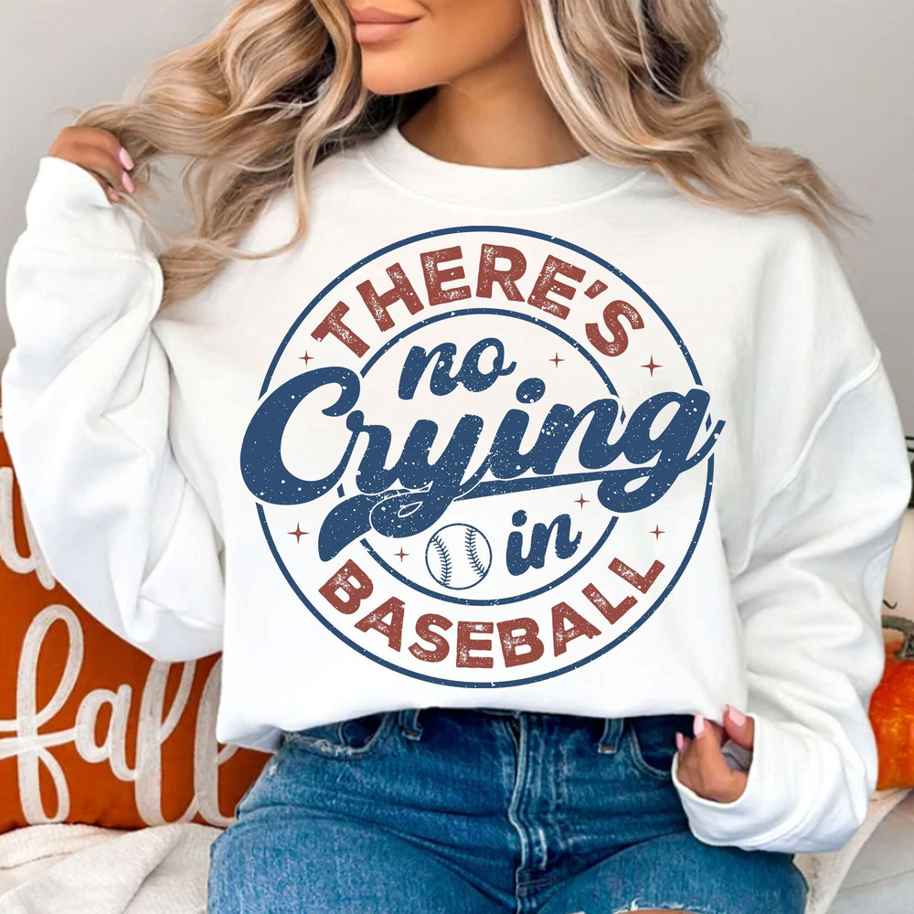 There's No Crying In Baseball SVG PNG, Baseball Svg, Baseball Mama Svg, Sublimation Design, Retro Sports Svg, Baseball Mom Svg, Game Day Svg.jpg