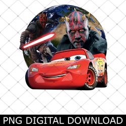 darth maul and lightning mcqueen png, darth maul star movie wars png, lightning mcqueen png