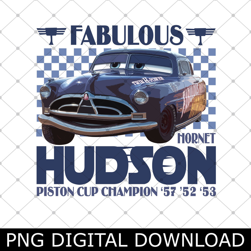 Fabulous Hudson Hornet Png, Doc Hudson Png, Hudson Cars Character Movie Png.jpg