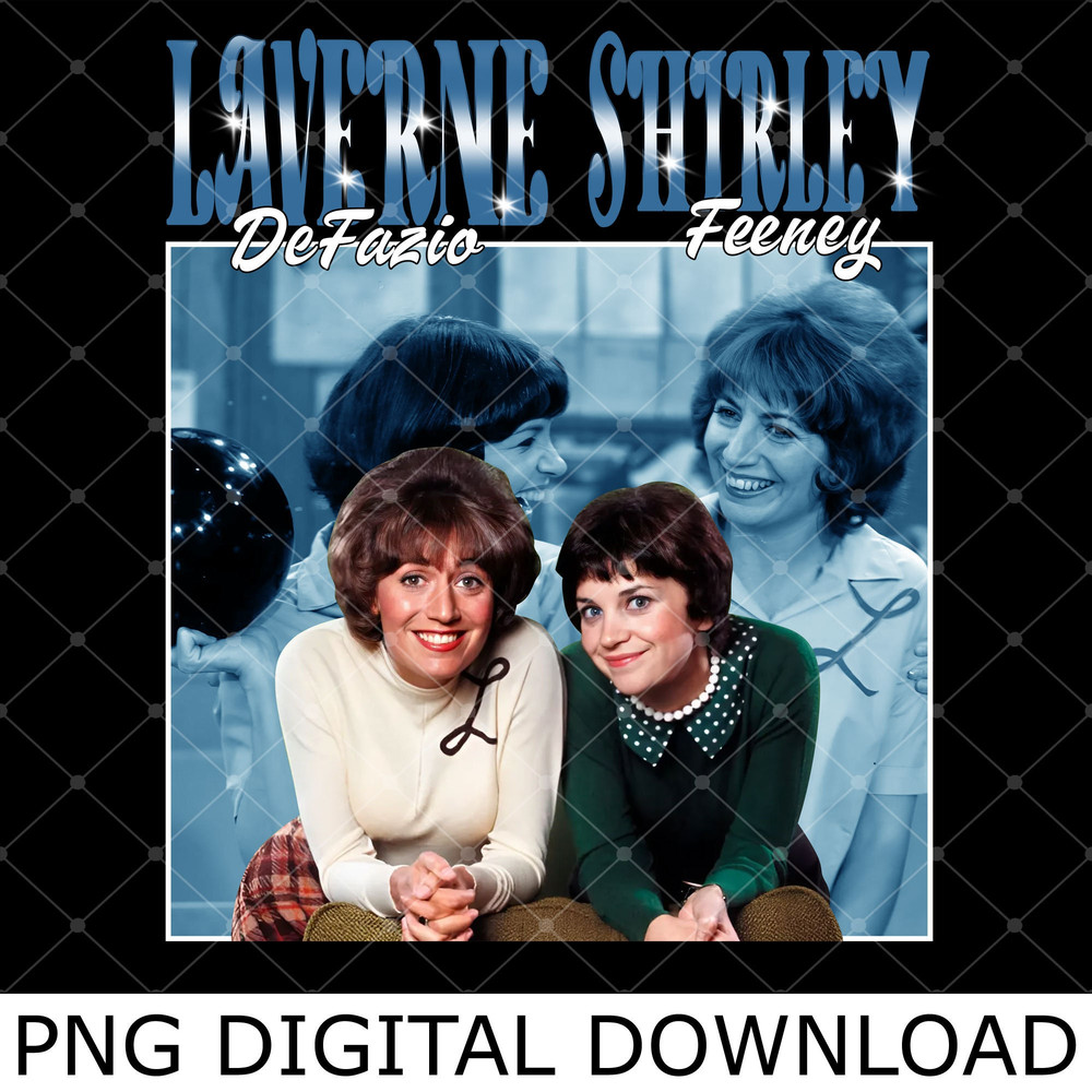 Laverne DeFazio and Shirley Feeney Vintage Png, Laverne DeFazio Png, Shirley Feeney Png.jpg