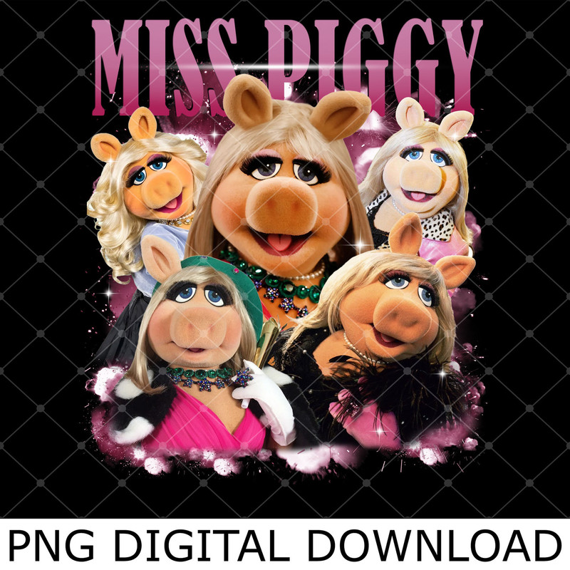 Mup!pets Miss Piggy Poster Png, Vintage Miss Piggy Png, Piggy Why Exercise Accessorize Png.jpg