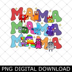 number!blocks mama png, number!blocks mother day png, number funny blocks mom png