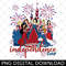 Princesses Happy Independence Day Png, Princesses Girl Trip Patriotic American Freedom 4th of July Png.jpg
