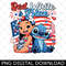 Retro Stitch Lilo 4th of July Png, Stitch Red White Patriotic America Png, Independence Day Png.jpg