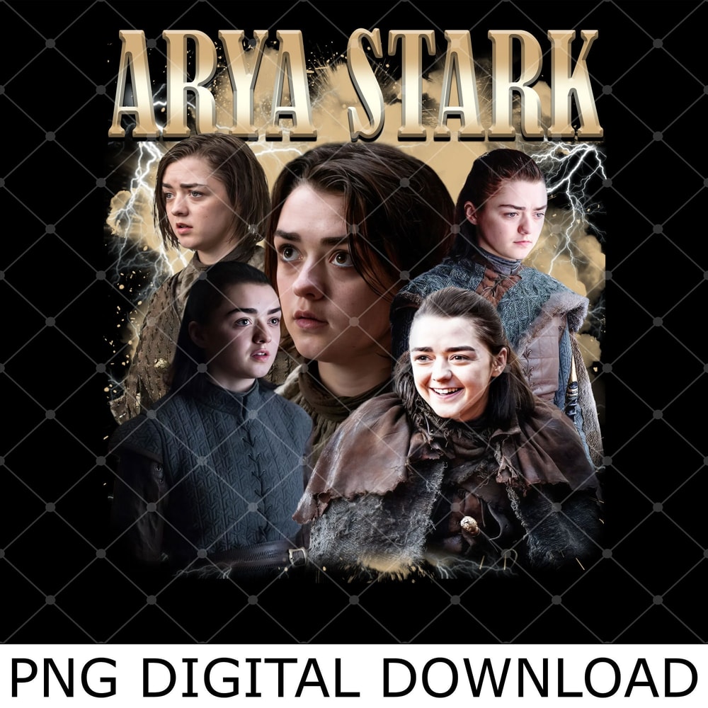 Vintage Arya Stark Png, Arya Stark Retro Png, Arya Stark Fan Lover Png.jpg
