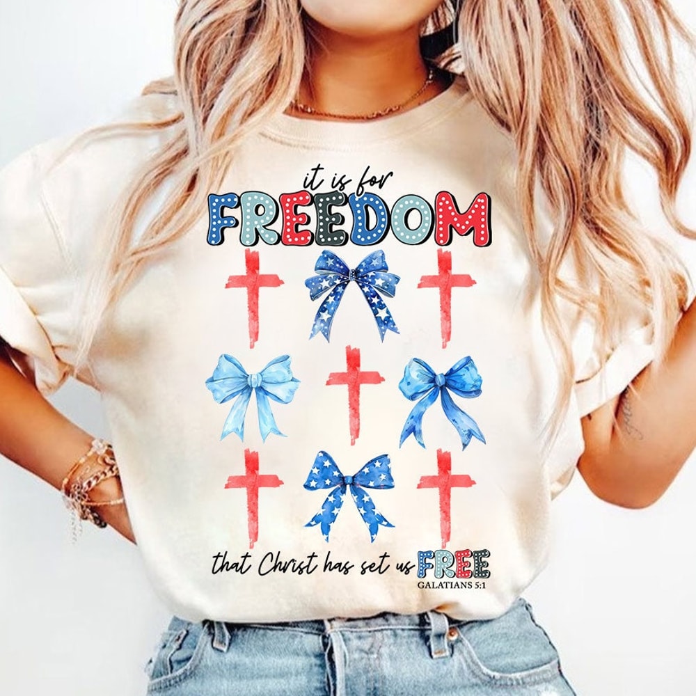 4th of July Coquette Bow PNG Galatians 51, Sublimation Designs, Christian PNG Patriotic Shirt Designs,Christian Cross Png, Independence Day.jpg