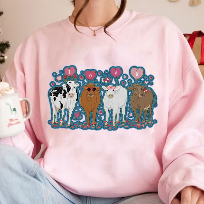 Heifer Valentine Embroidery Png, Highland Cow Valentine Png, Valentine Day Western Country Png, Love You Till The Cows Come Home.jpg