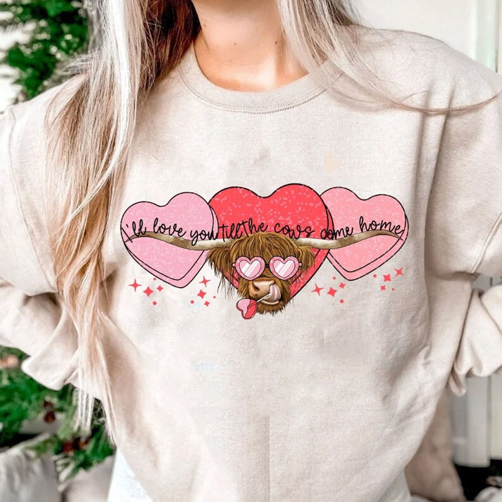 Highland Cow Valentine Png, Heifer Valentine Png, Valentine Day Western Country Png, Love Cow Valentines Day Png, love Sublimation Design.jpg