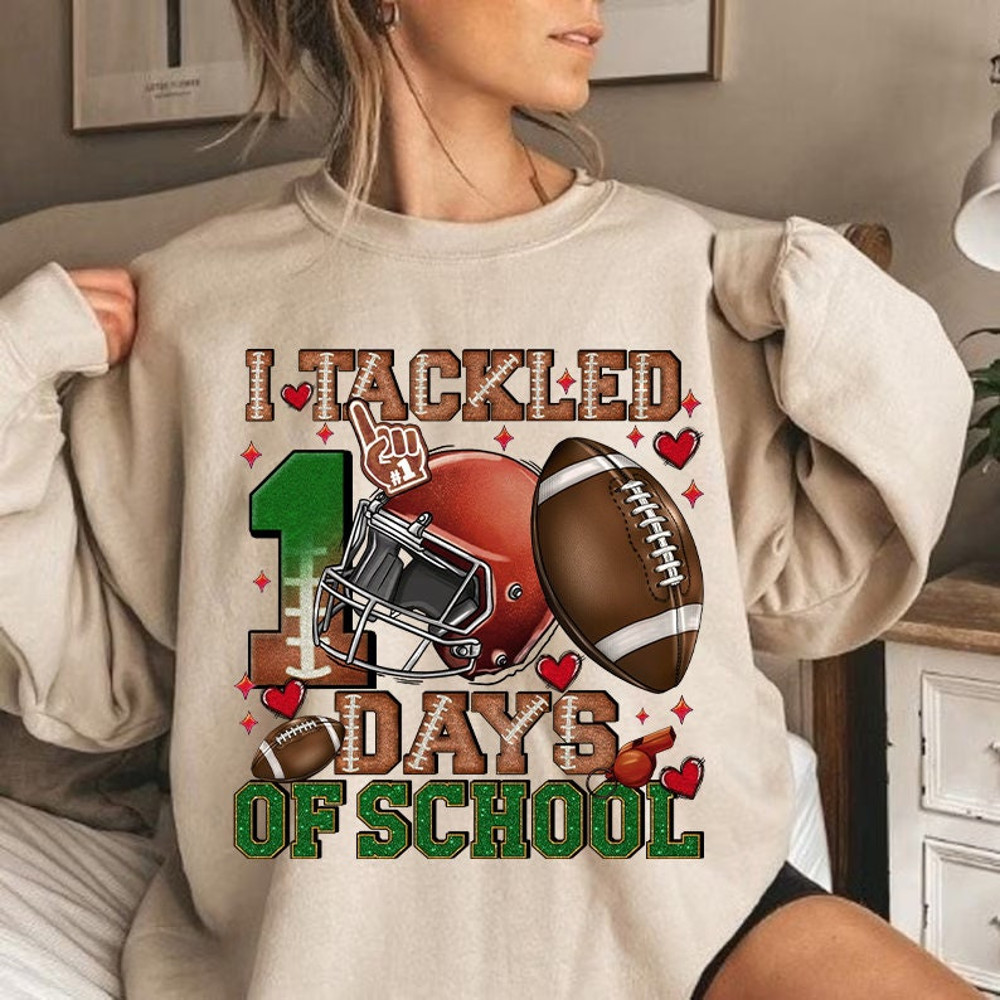 I Tackled 100 Day's of School Football PNG Sublimation Design, Happy 100th Day png, Football 100 Days png, sublimate designs download.jpg
