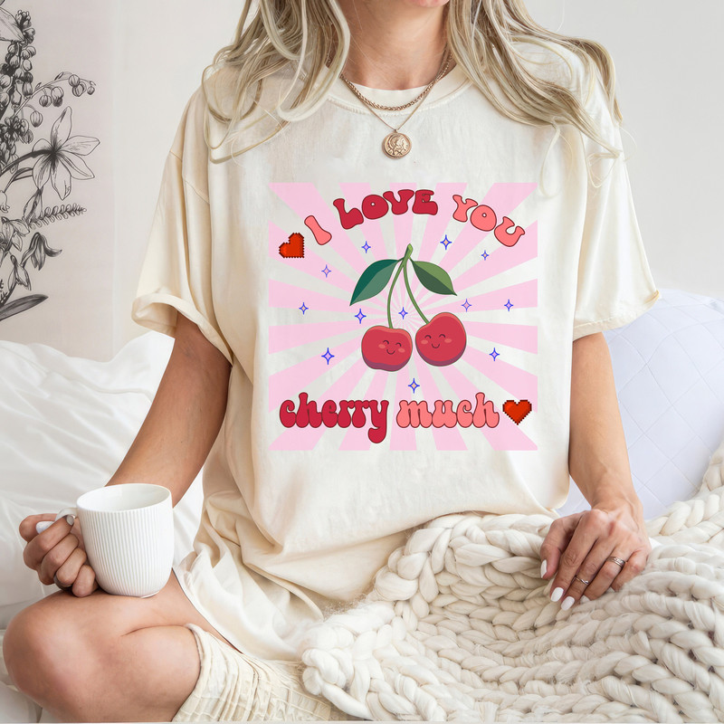 Love You Cherry Much PNG, Cherry Love SVG, Funny Valentine's Day, Valentine's Day, Retro Valentines PNG, Valentines Couple shirt Svg File.jpg