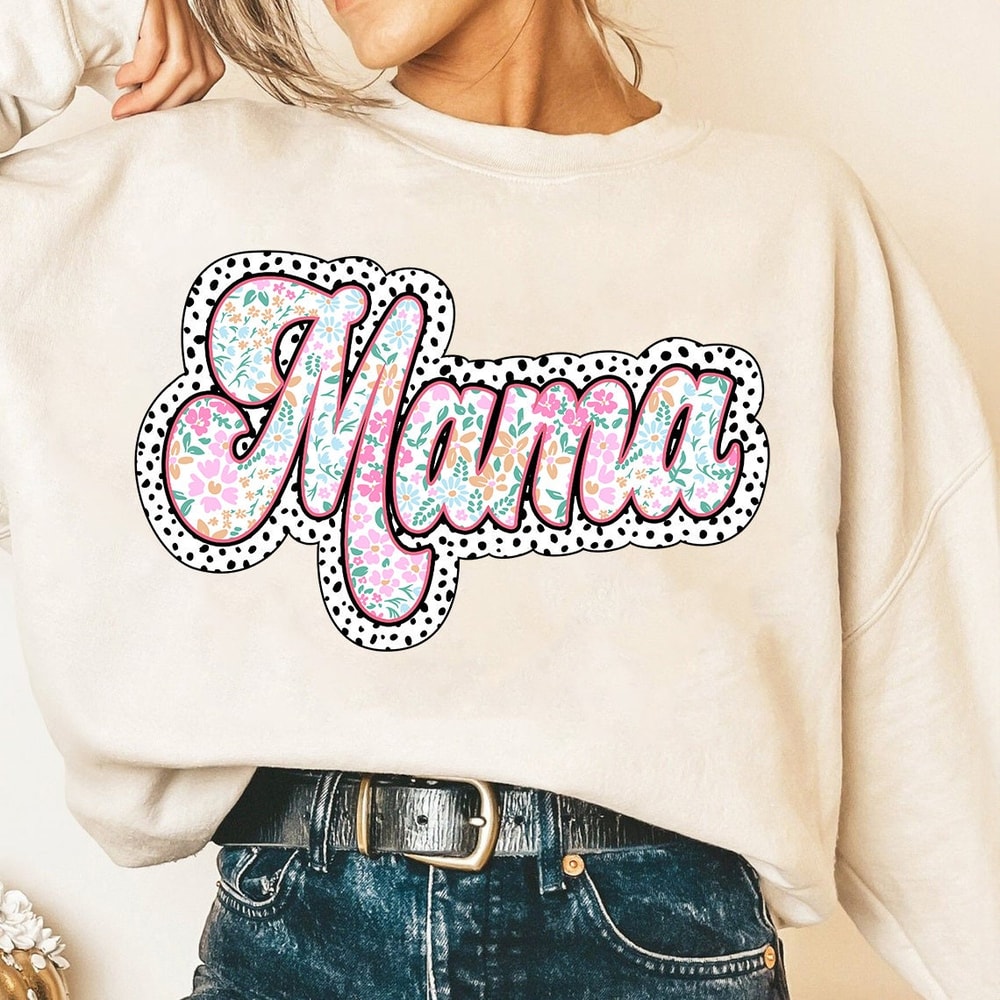Mama Floral PNG, Mama Doodle Png, Mama Dalmatian Dots PNG, Sublimation Download, Mama Png Design Download, Mother's Day png, Retro Mama.jpg