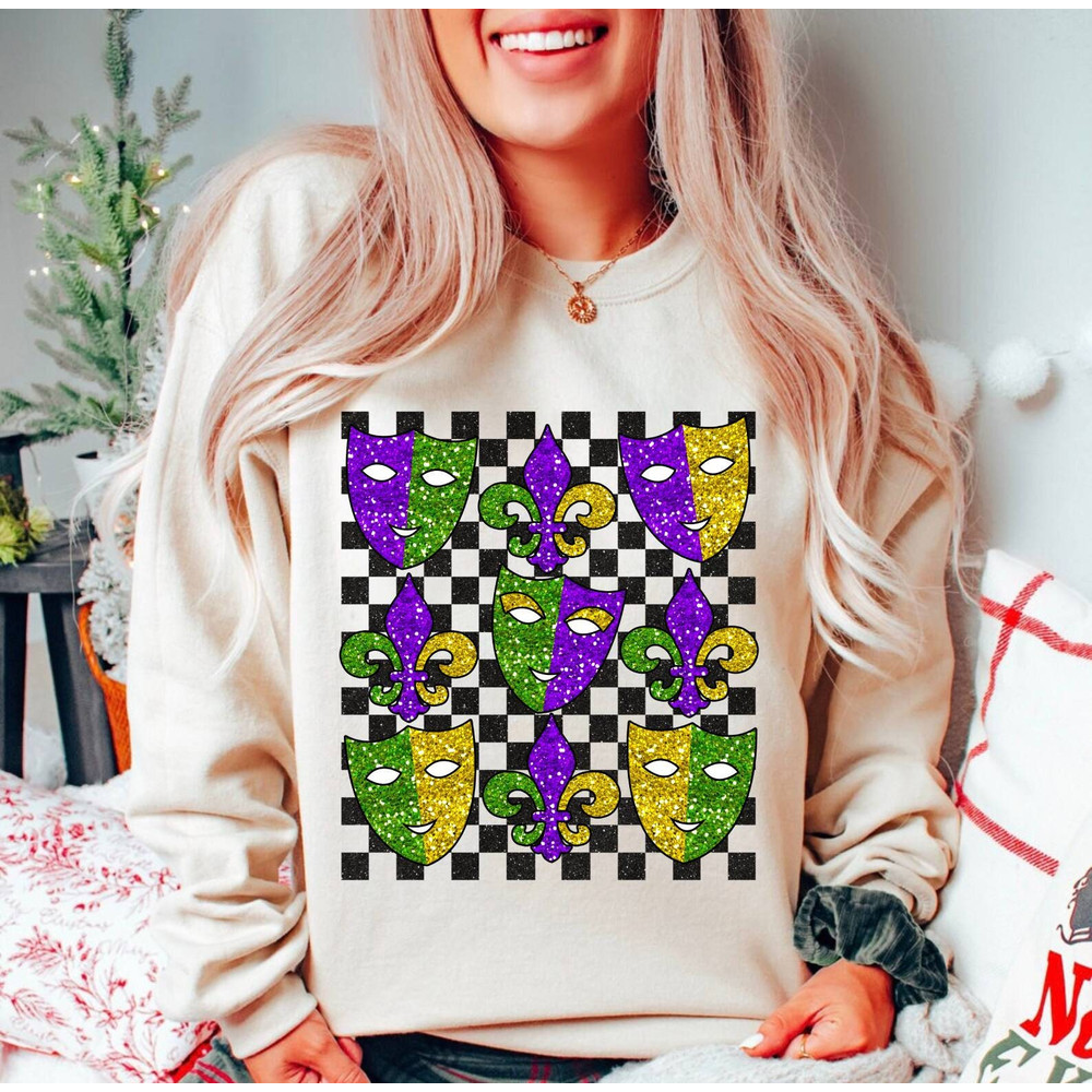 Mardi Gras Faux Sequin PNG, Fleur De Lis, Mardi Gras Beads Faux Glitter Fat Tuesday PNG, Mardi Gras Shirt png, Louisiana png, Carnival png 1.jpg